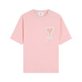 T-shirt Ami rose à logo ami de cœur rose