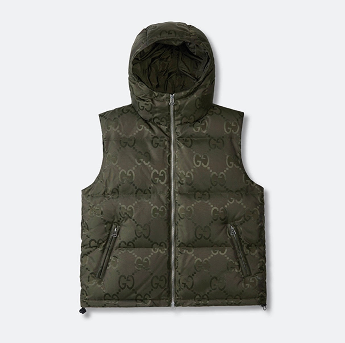 Veste Gucci jumbo sans manche  kaki