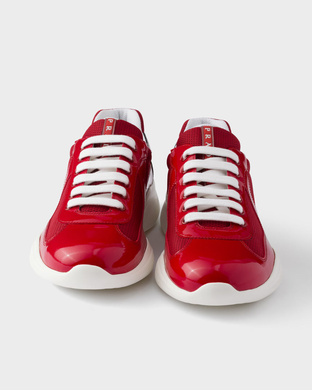 Prada America’s Cup en cuir verni et tissu