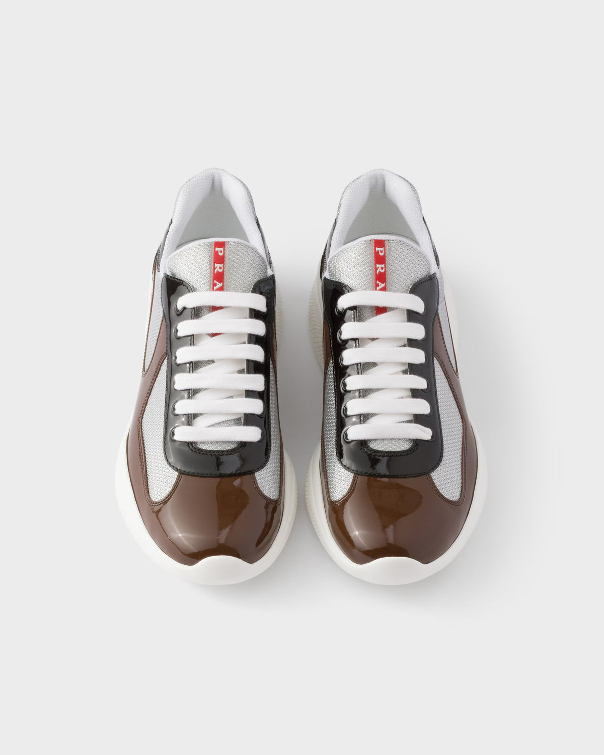 Prada America’s Cup en cuir verni et tissu
