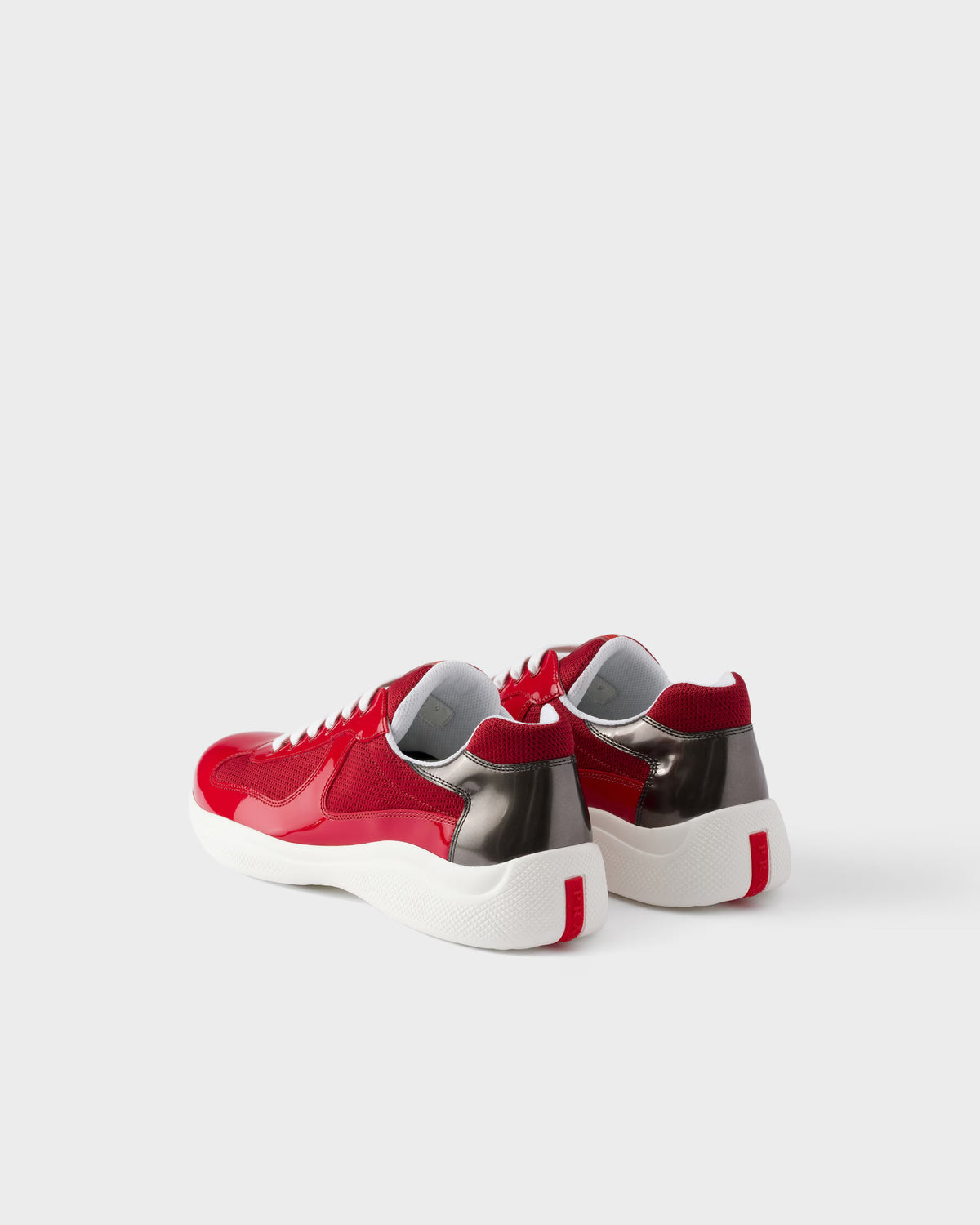 Prada America’s Cup en cuir verni et tissu