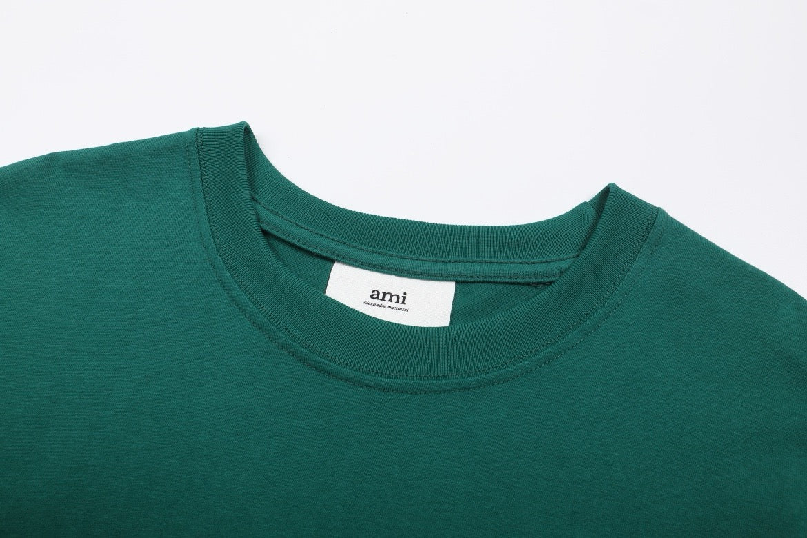 T-shirt vert à logo ami de cœur