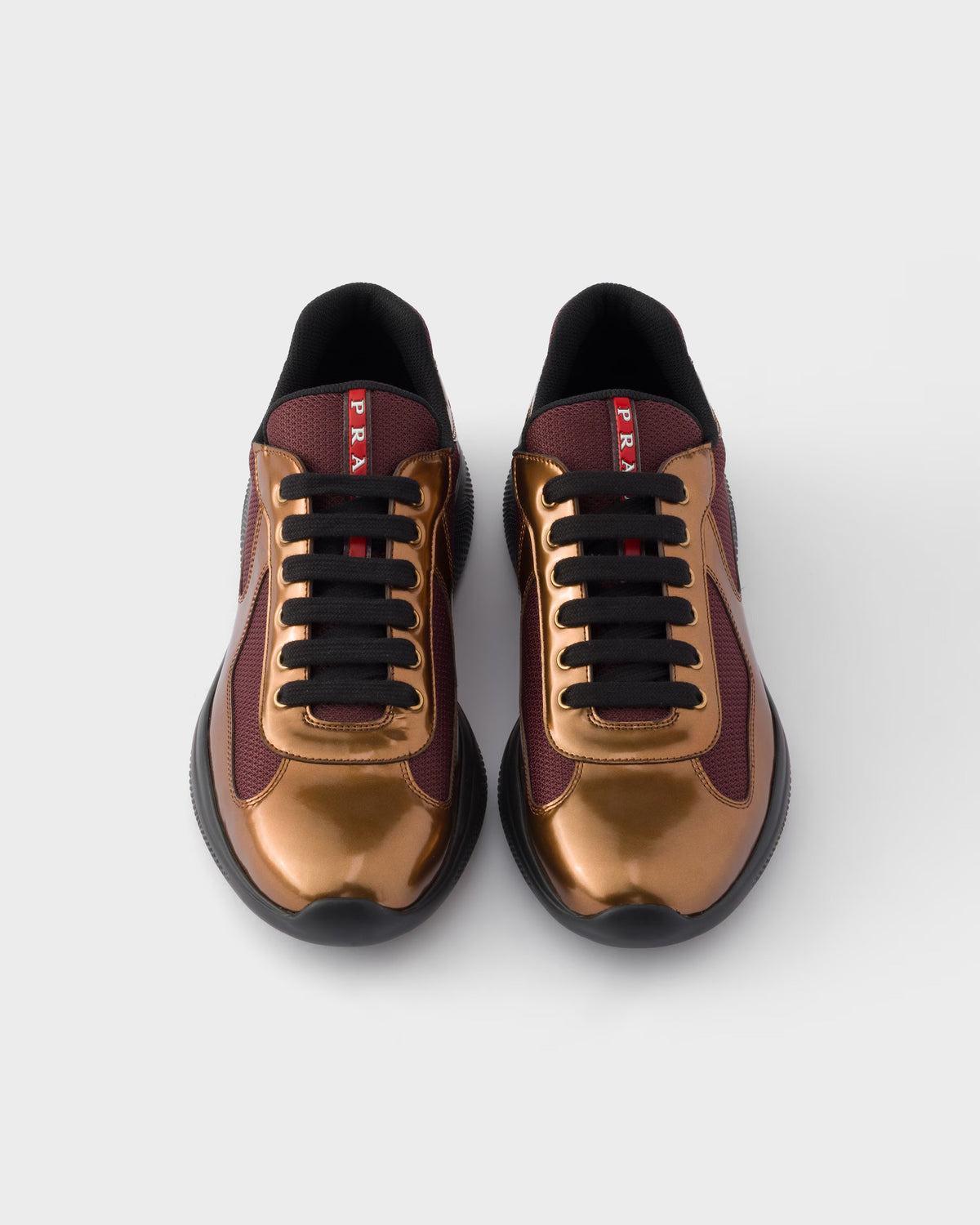 Prada America’s Cup en cuir verni et tissu