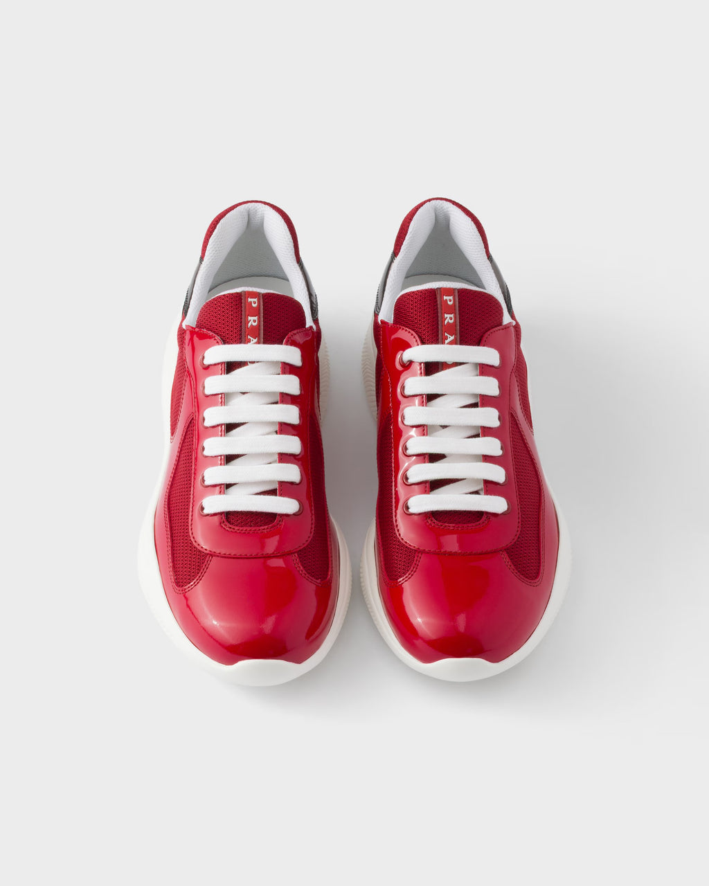 Prada America’s Cup en cuir verni et tissu
