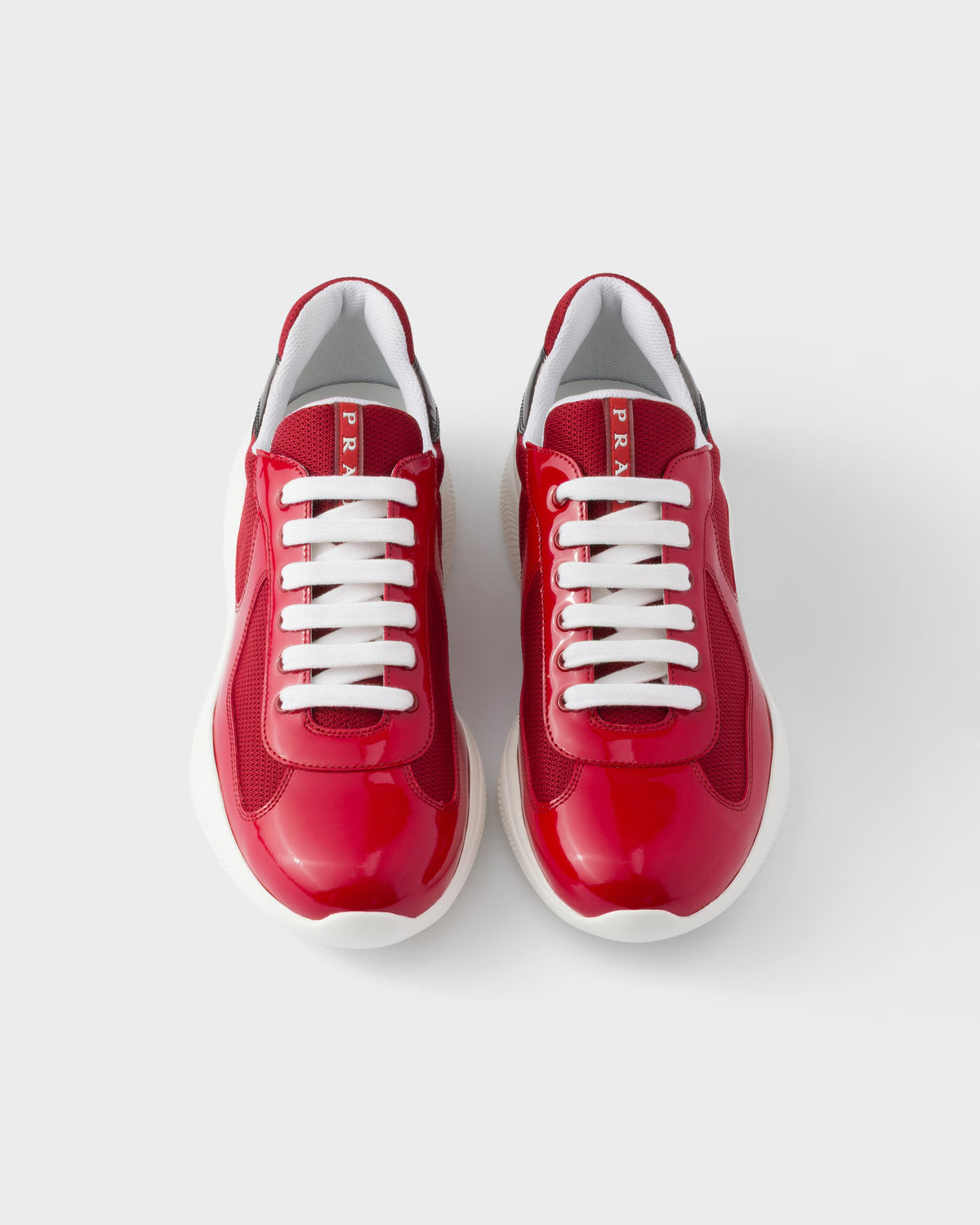 Prada America’s Cup en cuir verni et tissu