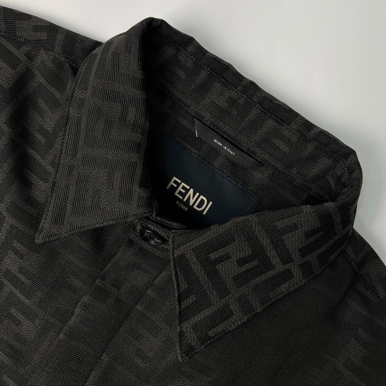 Veste Go-To Jacket en toile Fendi noire