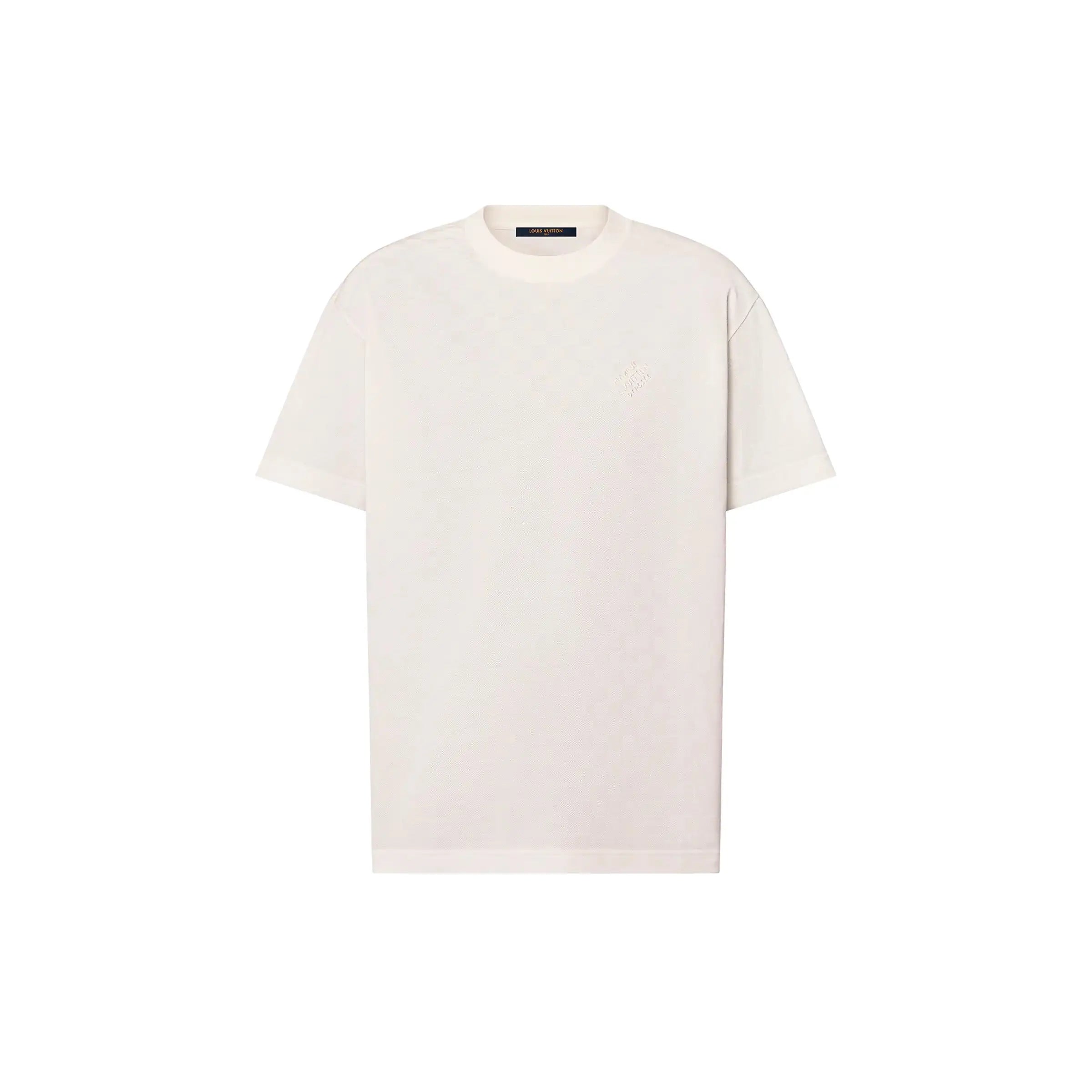 T-shirt Damier en piqué de coton Louis Vuitton
