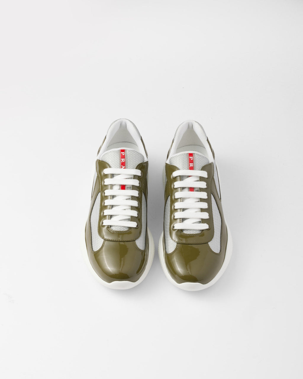 Prada America’s Cup en cuir verni et tissu