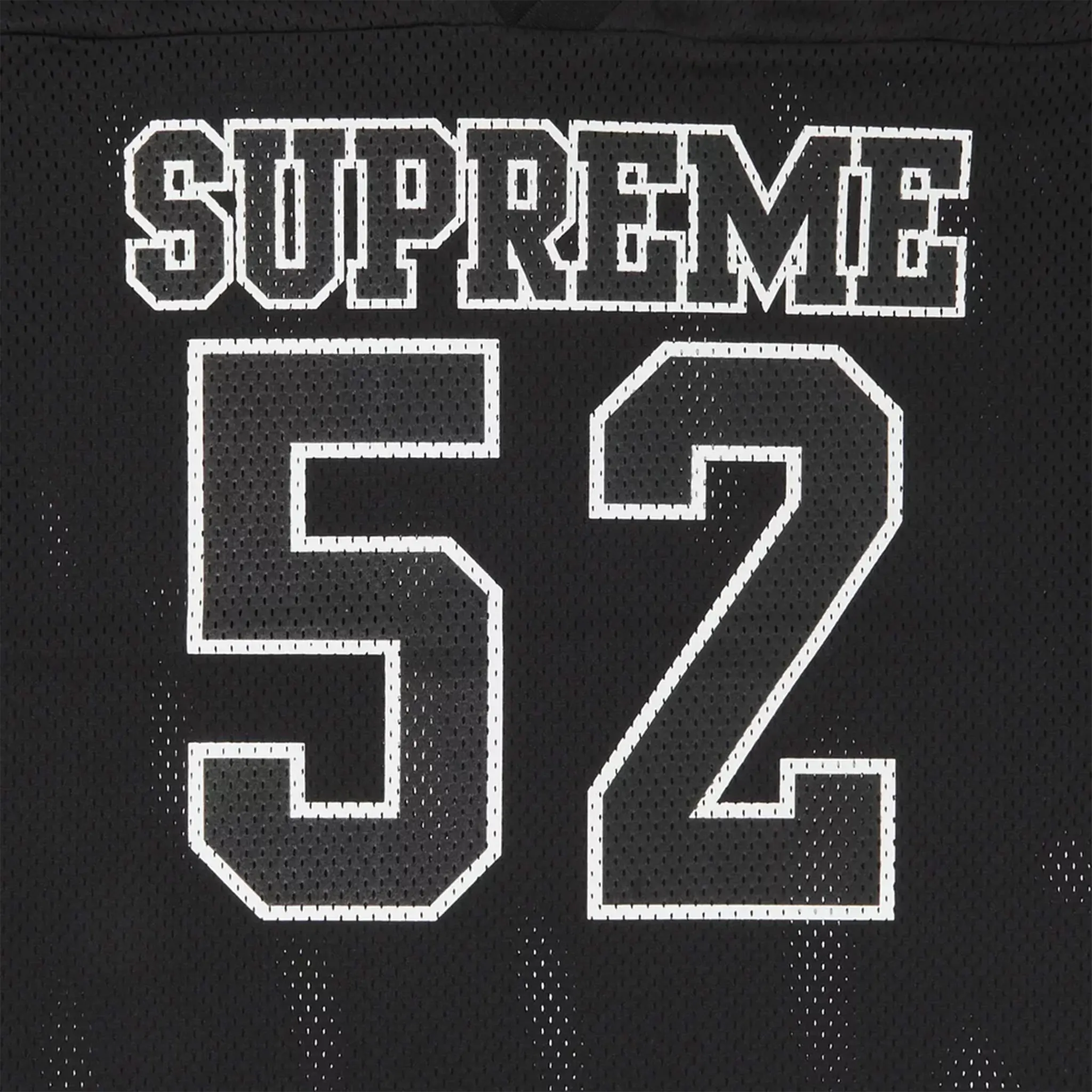 T-shirt Supreme Spiderweb Black Football Jersey